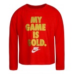 My Game Is Gold Long Sleeve Tee (Little Kids) Bright Red