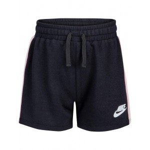 French Terry Shorts (Toddler/Little Kids) Black