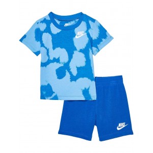 Dot-Dye T-Shirt and French Terry Shorts Set (Toddler) Game Royal