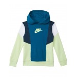 Color-Block Pullover Hoodie (Little Kids) Green Abyss