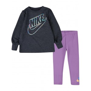 Sportswear Fleece Leggings Set (Toddler) Violet