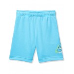 Active Joy French Terry Shorts (Little Kids) Baltic Blue
