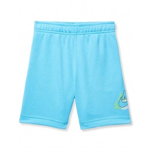 Active Joy French Terry Shorts (Little Kids) Baltic Blue