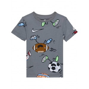 Emoji Print T-Shirt (Toddler) Smoke Grey