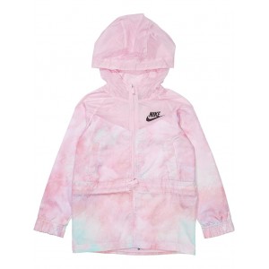 Sportswear Windrunner All Over Print Jacket (Little Kids/Big Kids) Pink Foam /White