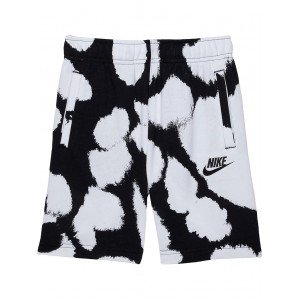 Sportswear Dot-Dye French Terry Shorts (Little Kids) Black