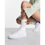 Nike Blazer Mid 77 Next trainers in white and barely green
