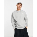Nike Club crew sweatshirt in grey