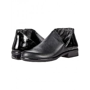 Bayamo Soft Black Leather/Black Croc Leather