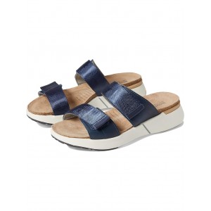 Calliope Soft Ink Leather/Polar Sea Leather/Navy Woven Stra