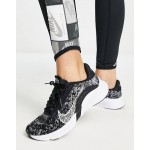 Nike Training SuperRep Go 3 flyknit trainers in black and white