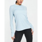 Nike Running Element crew neck long sleeve top in blue