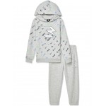 All Over Print Pullover Set (Toddler) Light Gray Heather
