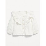 Long-Sleeve Ruffled Button-Front Top for Baby