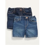 Unisex Pull-On Jean Shorts 2-Pack for Toddler Hot Deal