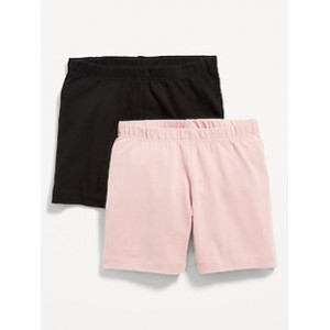 2-Pack Jersey-Knit Biker Shorts for Toddler Girls