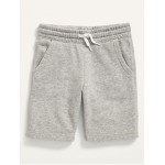 Flat Front Fleece Jogger Shorts for Boys (At Knee)