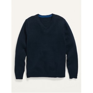 School Uniform Solid V-Neck Sweater for Boys Hot Deal