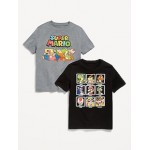Super Mario Gender-Neutral T-Shirt 2-Pack for Kids Hot Deal