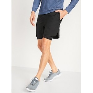 Go 2-in-1 Workout Shorts + Base Layer -- 7-inch inseam