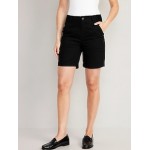High-Waisted Uniform Bermuda Shorts -- 7-inch inseam Hot Deal