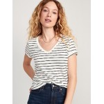 EveryWear Striped Slub-Knit T-Shirt