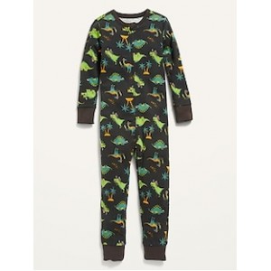 Unisex 2-Way-Zip Printed Pajama One-Piece for Toddler & Baby