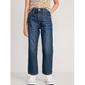 High-Waisted Slouchy Straight Built-In Tough Jeans for Girls Hot Deal