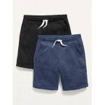 2-Pack Fleece Jogger Shorts for Boys (At Knee) Hot Deal