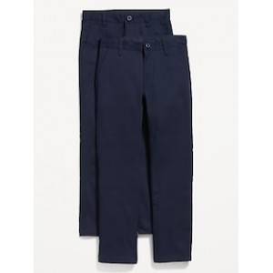 Slim School Uniform Chino Pants 2-Pack for Boys