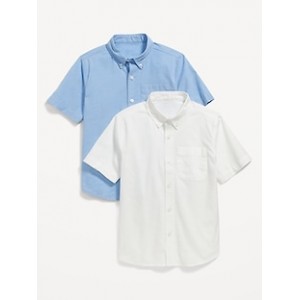 Lightweight Built-In Flex Oxford Uniform Shirt 2-Pack for Boys Hot Deal