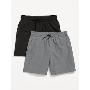 StretchTech Performance Jogger Shorts 2-Pack for Boys (Above Knee) Hot Deal