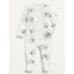 Unisex Printed Footed Sleep & Play One-Piece for Baby