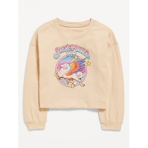 Long-Sleeve Licensed Pop Culture Graphic T-Shirt for Girls
