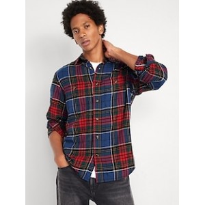 Double-Brushed Flannel Shirt