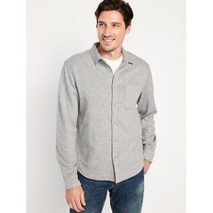 Cozy-Knit Pocket Shirt