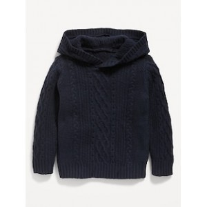SoSoft Long-Sleeve Cable-Knit Hoodie for Toddler Boys