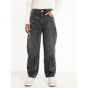 High-Waisted Slouchy Straight Jeans for Girls Hot Deal