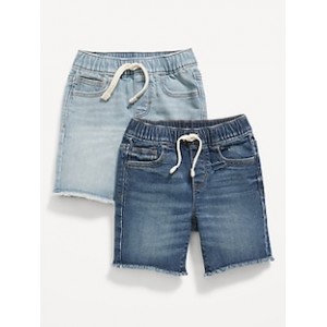 360° Stretch Pull-On Jean Shorts 2-Pack for Toddler Boys