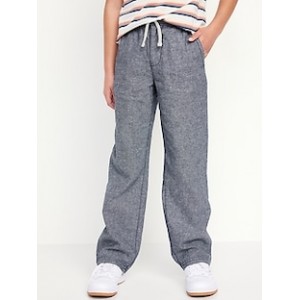 Straight Pull-On Linen-Blend Pants for Boys