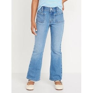 High-Waisted Utility Slim Flare Jeans for Girls Hot Deal