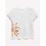 Short-Sleeve Flip-Sequin Graphic T-Shirt for Girls