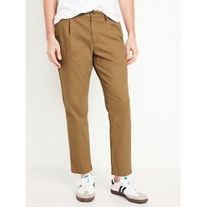 Loose Taper Built-In Flex Pleated Ankle Chino