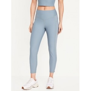 High-Waisted PowerSoft Ribbed 7/8 Leggings Hot Deal