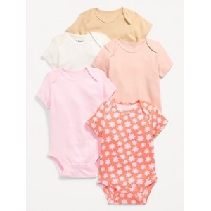 Short-Sleeve Bodysuit 5-Pack for Baby Hot Deal