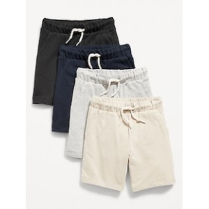 4-Pack Functional Drawstring Shorts for Toddler Boys