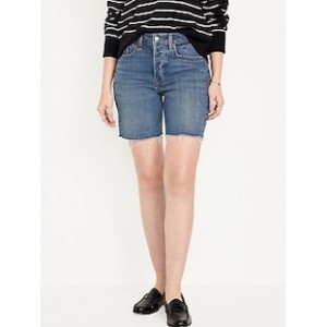 High-Waisted OG Button-Fly Jean Shorts -- 7-inch inseam Hot Deal