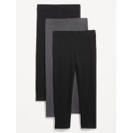 High Waisted Cropped Leggings 3-Pack