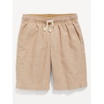 Knee Length Linen-Blend Shorts for Boys Hot Deal