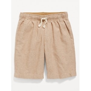 Knee Length Linen-Blend Shorts for Boys Hot Deal
